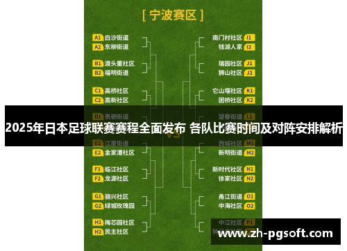 2025年日本足球联赛赛程全面发布 各队比赛时间及对阵安排解析