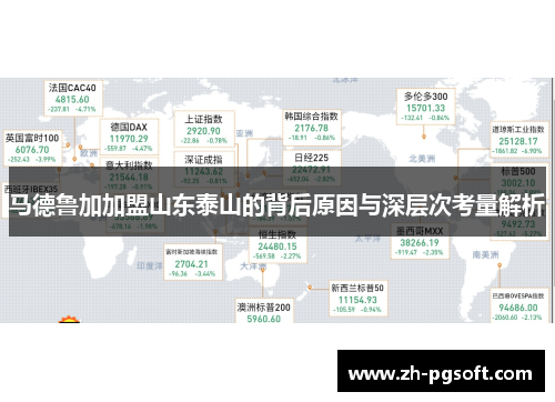 马德鲁加加盟山东泰山的背后原因与深层次考量解析
